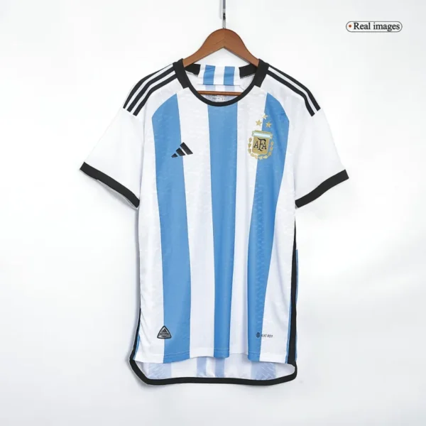 2022 Argentina World Cup Champion Edition 3 stars Home Jersey Player Version
