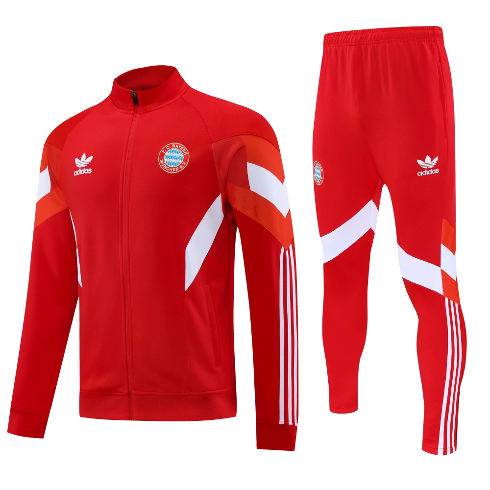 01b9b251a59e7d06a27b4f36269d95e9-1-111-1-1 Bayern Munich Training Kit (jacket+Pants) Red 2025-26 - Image 1