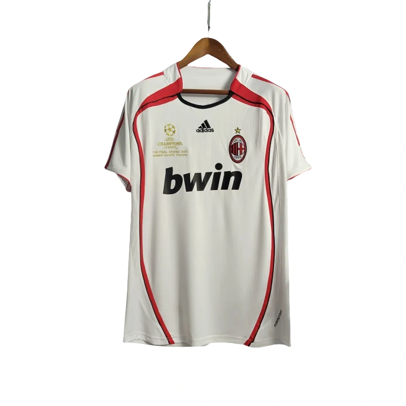 2006-07 AC Milan Ronaldo #99 Kakà #22 Maldini #3 Pirlo #21 UCL Final Retro Jersey Visitante Replica 2