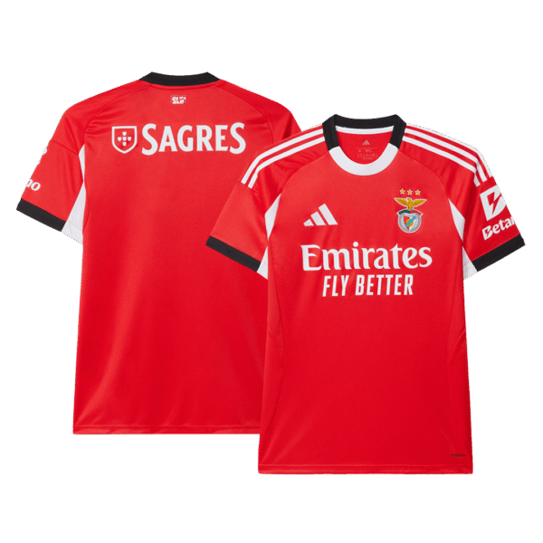 Benfica Soccer Jersey Home Shirt 2025-26