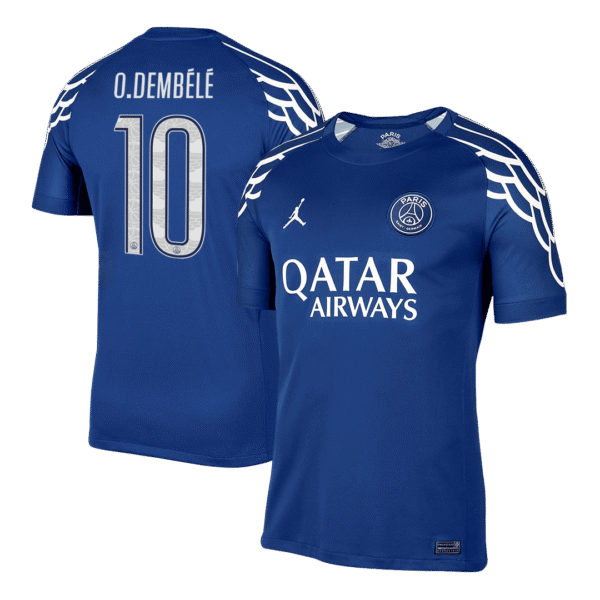 O.DEMBéLé #10 PSG Soccer Jersey Fourth Away Custom Shirt 2024-25 - UCL
