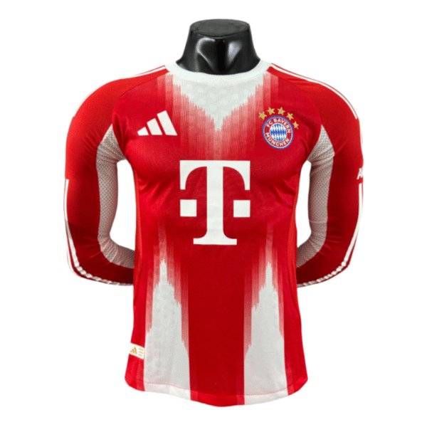 Bayern Munich Long Sleeve Jersey Home Football Shirt 2025-26-Player version