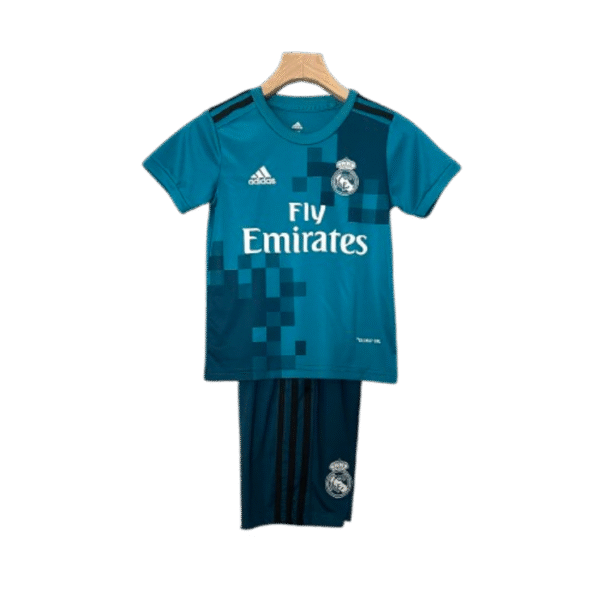 Real Madrid 17-18 Third Away Retro Kids Kit Soccer Jersey