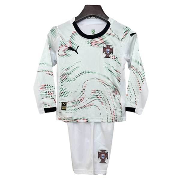 Kids Portugal Away Soccer Kits Long Sleeve 2025