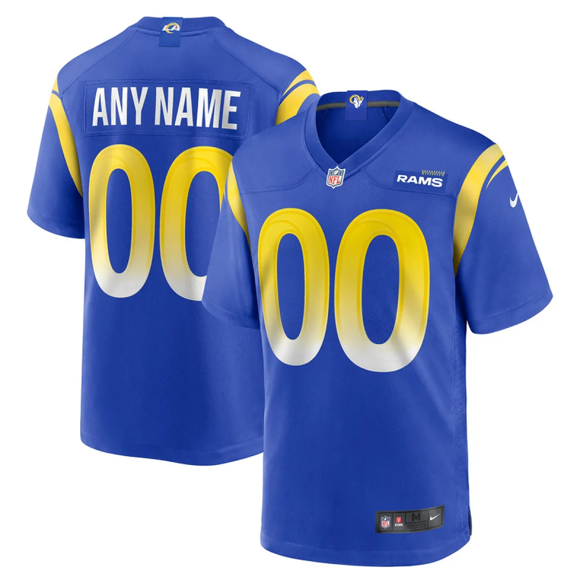 43da8e2a6c Men's Los Angeles Rams Nike Royal Custom Game Jersey - Image 1