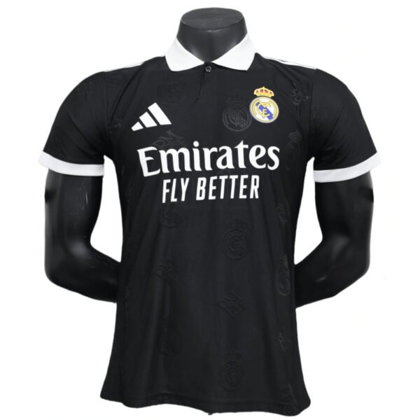 2025-26 Real Madrid Men's Polo Shirt Black