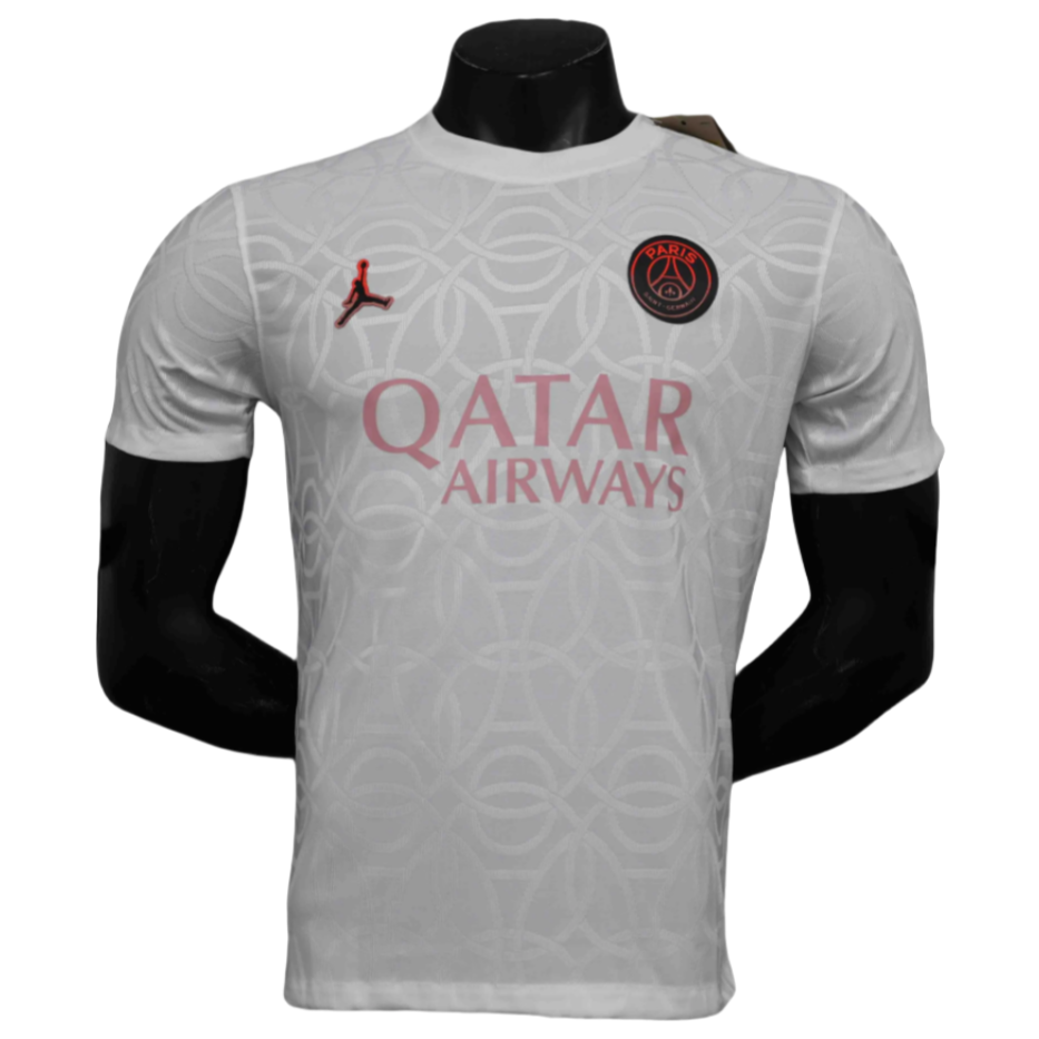 520d603a36 25-26 PSG Player Version Academy Pro Pre-Match White Jersey Customized team emblem stars - Image 1