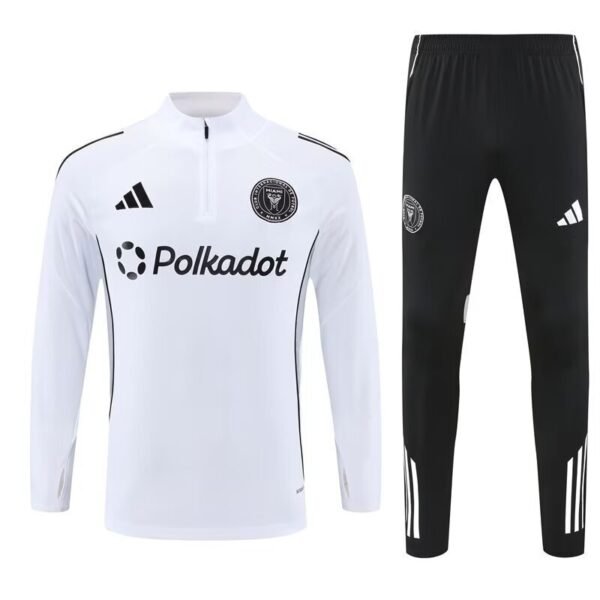 25-26 Inter Miami White Training Kits Long Football Tracksuits