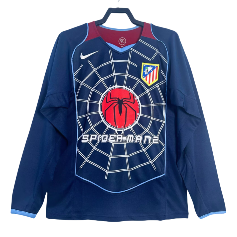 71db289bb8 Nike Atletico Madrid Retro Away Soccer Jersey Long Sleeve 2004-05 - Image 1