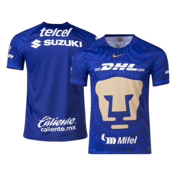Pumas UNAM Away Soccer Blue Jersey 2025-26 Fan version