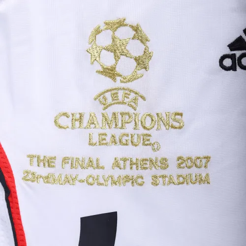 2006-07 AC Milan Ronaldo #99 Kakà #22 Maldini #3 Pirlo #21 UCL Final Retro Jersey Visitante Replica 5