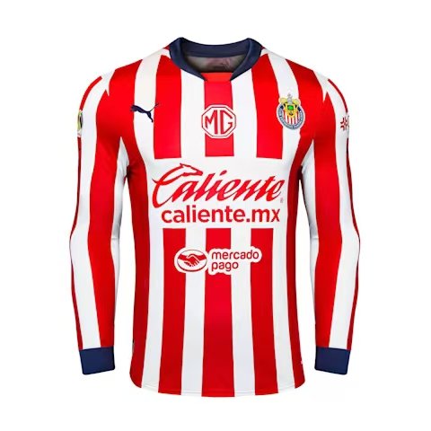 Puma Men's Chivas Home Long Sleeve Football Jersey 24-25