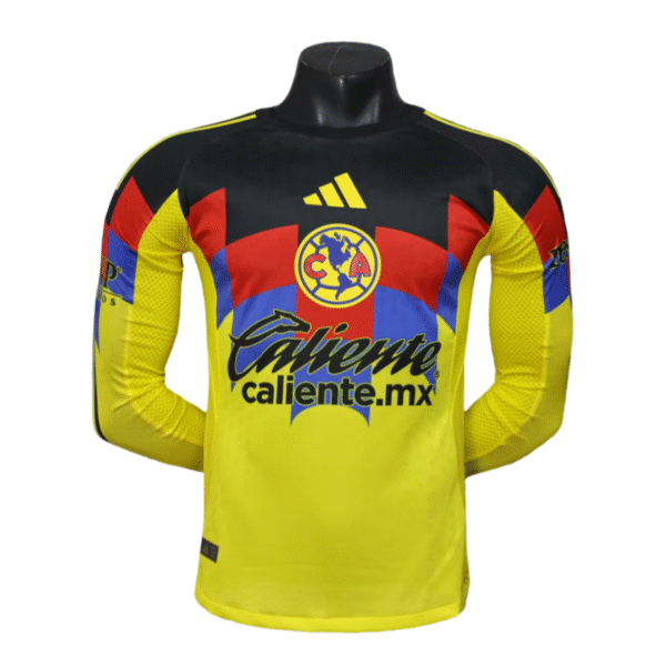 Club America Home Long sleeves Football jersey 2025-26 Player version