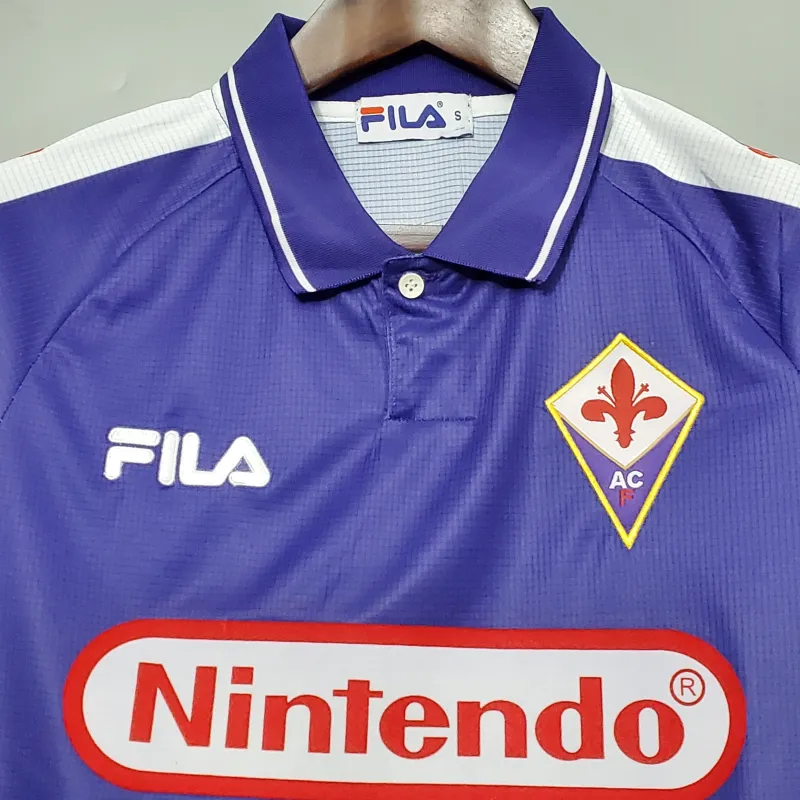 Fiorentina 1998/99 Retro Jersey de futbol Local Replica 3