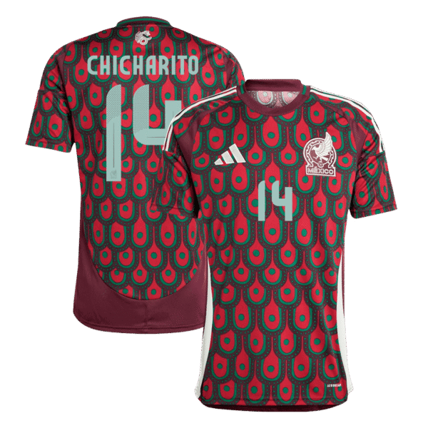 Mexico Adidas CHICHARITO #14 Copa América Soccer Jersey Home Custom Shirt 2024