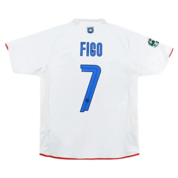 07-08 Inter Milan Figo #7 Retro Jersey 100th Anniversary Away