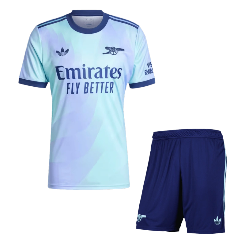 Arsenal Tercero Visitante Futbol Uniform Kits infantiles 2024-25