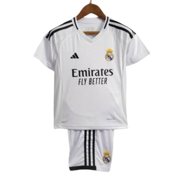 24-25 Real Madrid Home Kids Kit Jersey+Shorts